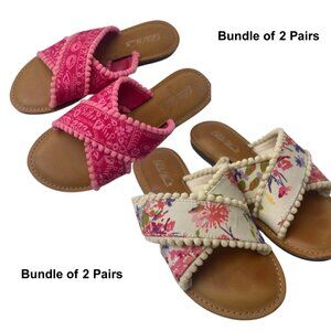 Pioneer Woman Sandals Size 7 - Bundle of 2 Pairs